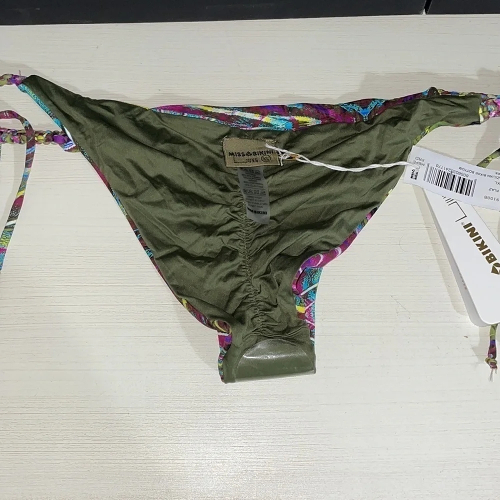 Miss Bikini Luxe Bikini Bottom Macrame Brazilian Bikini Bottom VS Bikini NEW